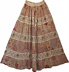 Womens Printed Long Skirt 