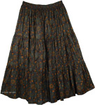 Dark Sienna XL Long Skirt