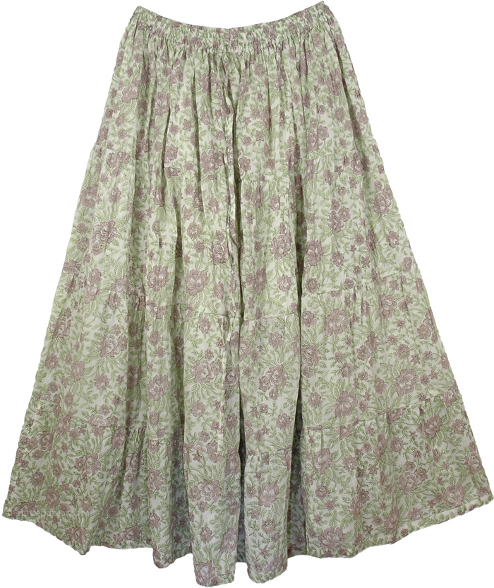 Bison Petals Large Long Skirt XL