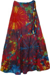 Cosmic Radiance Tie Dye Wrap Long Skirt