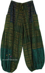 Green Girl Patchwork Wide Leg Bohemian Pants