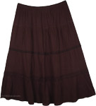 Classy Black XL Womens Skirt