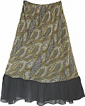 Animal Print Women`s Skirt