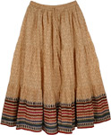 Plus Size Biege Summer Cool Skirt