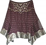 Womens Short Party Skirt with Sequins