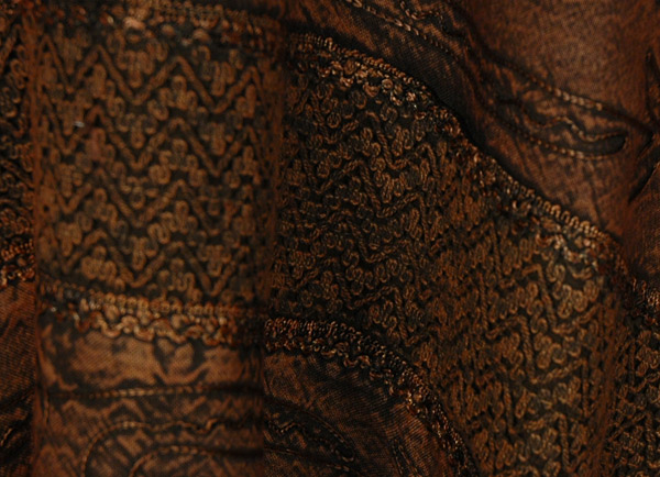 Earthy Charm Textured Brown Skirt