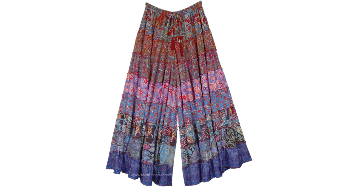 Fairy Tale Patchwork Split Skirt Pant | Multicoloured | Split-Skirts ...