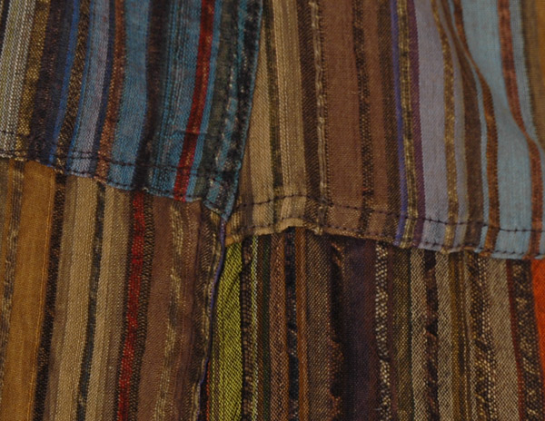 Varicolored Recycled Boho Patchwork Pants