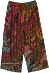 Mystic Hues Rayon Boho Capri Pants