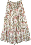 Garden Party Floral Cotton Maxi Skirt