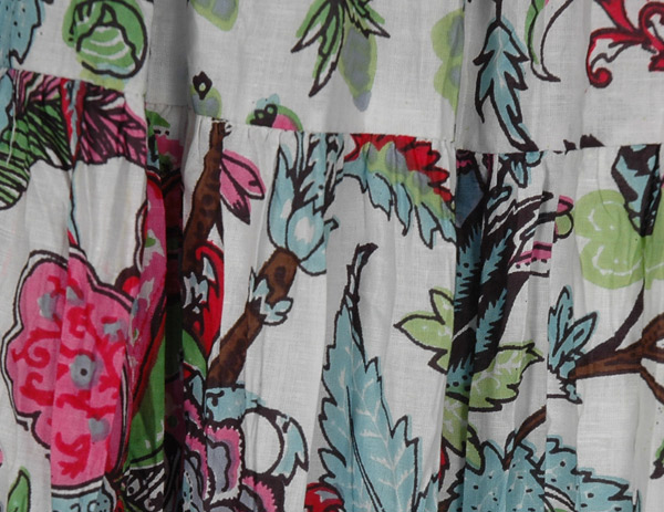 Cheerful Blossoms Womens Fiesta Maxi Skirt