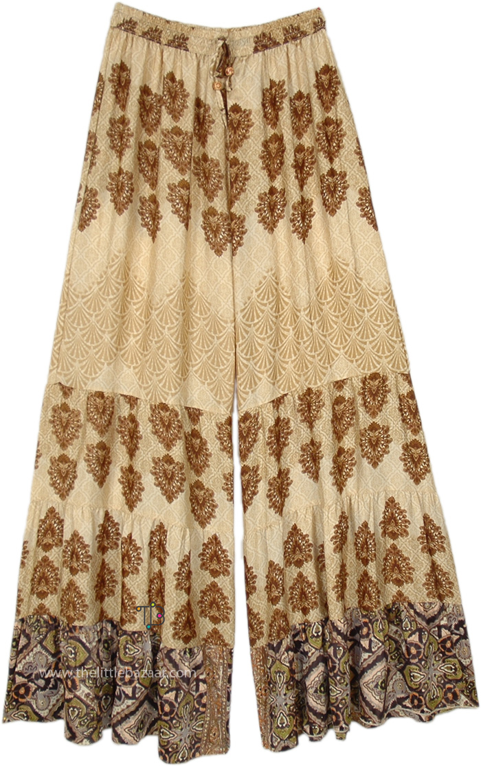 Bohemian Earthy Love Wide Leg Pants