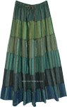 Greenwood Damsel Cotton Panels Maxi Skirt