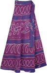 Violet Eggplant Womens Wrap Skirt