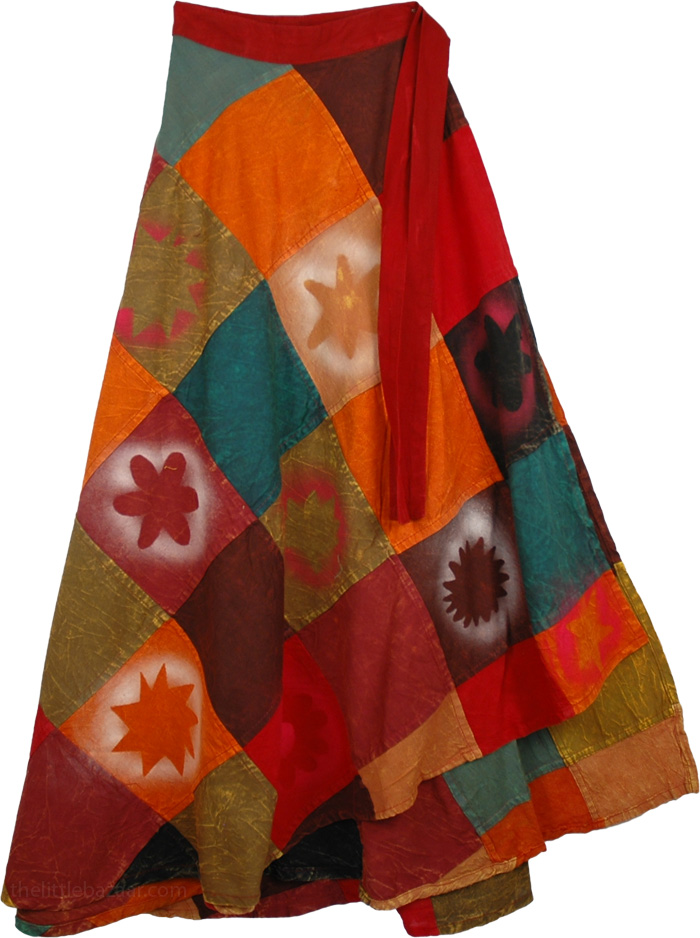 Trinidad Fall Wrap Around Skirt