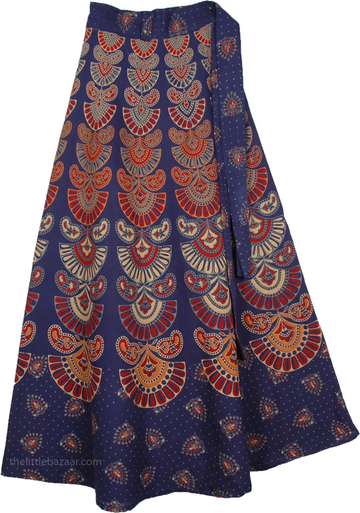 Sunlight Blue Wrap Around Skirt