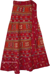 Wrap Around Dress Skirt in Monarch