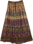 Tan Rayon Ethnic Skirt