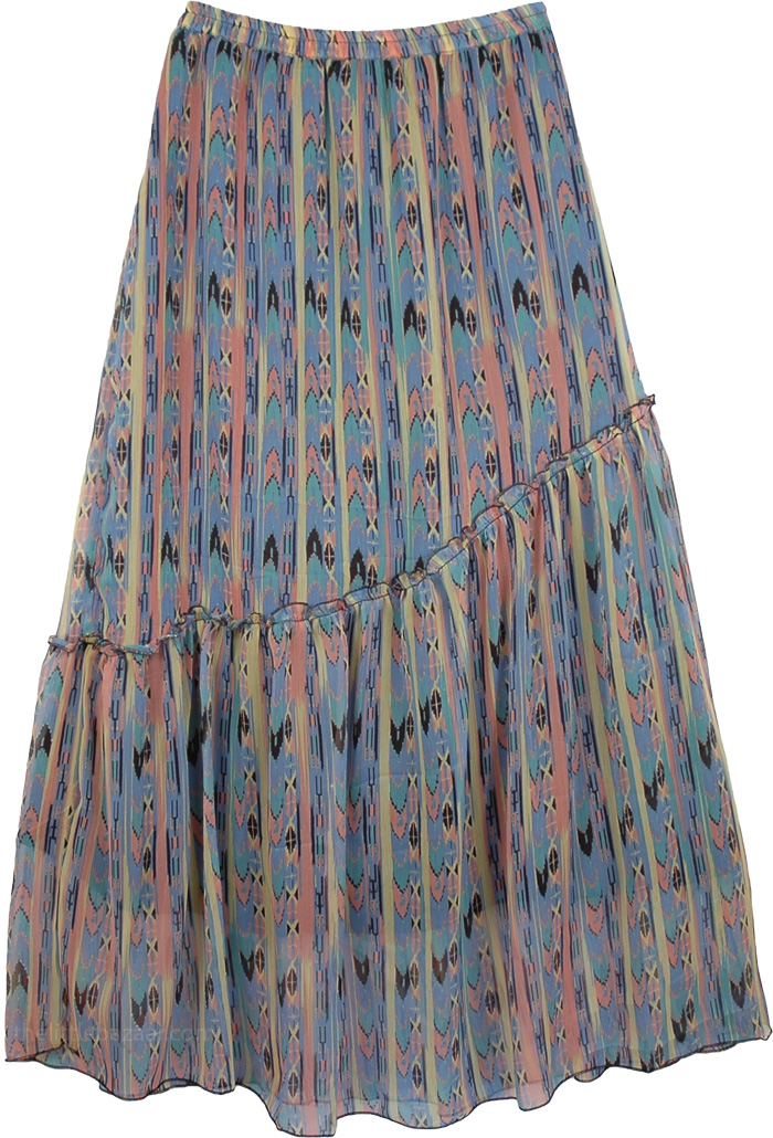 Womens Chiffon Long Skirt