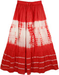 Groovy Tie Dye Long Marble Skirt