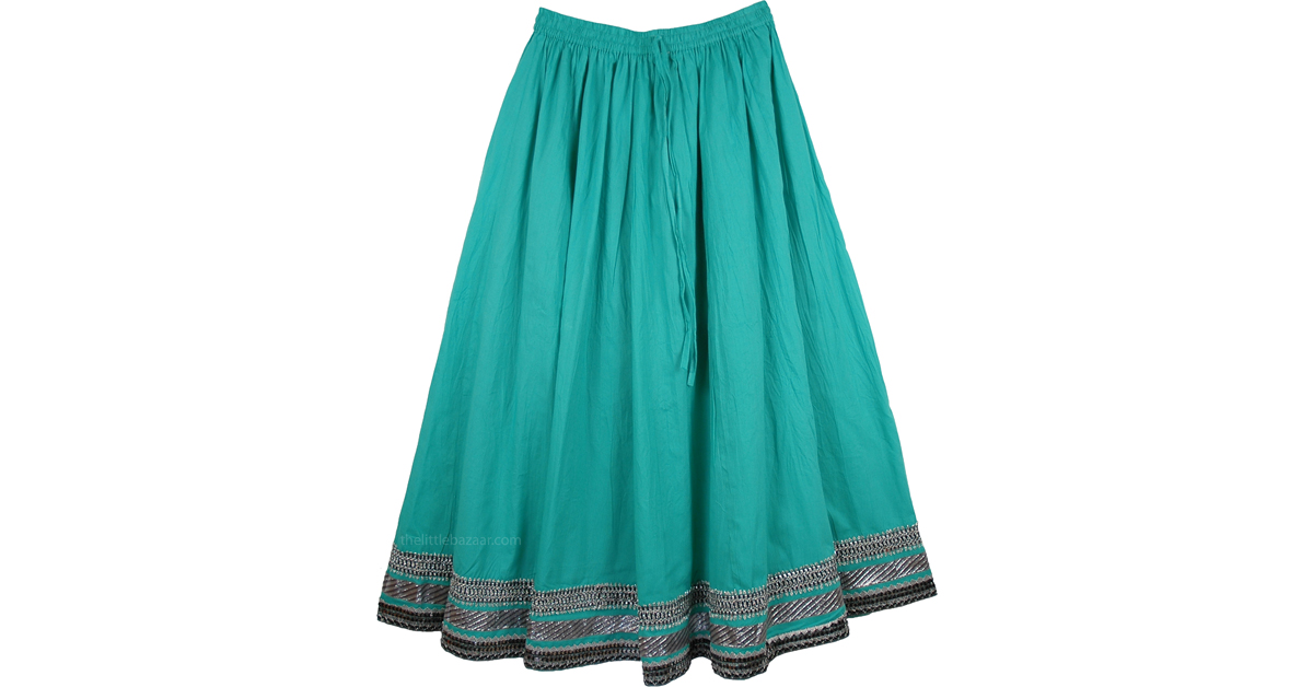 Emerald Green Summer Breeze Skirt | Green