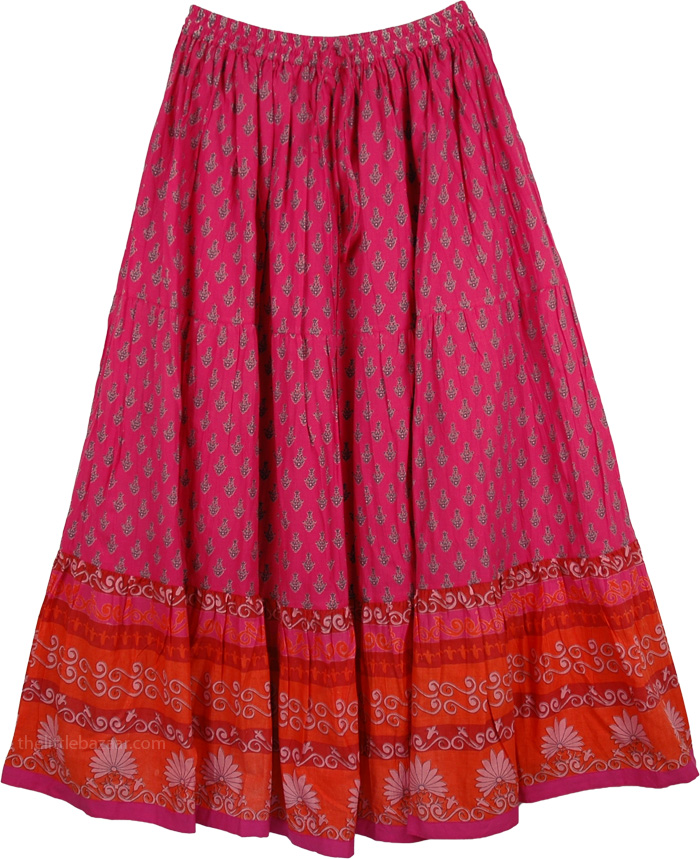 Hibiscus Cotton Patio Skirt