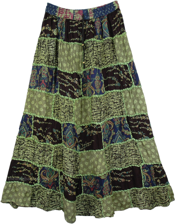 Patchwork Boho Urban Skirt