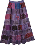 Bossanova Boho Woman Patchwork Skirt