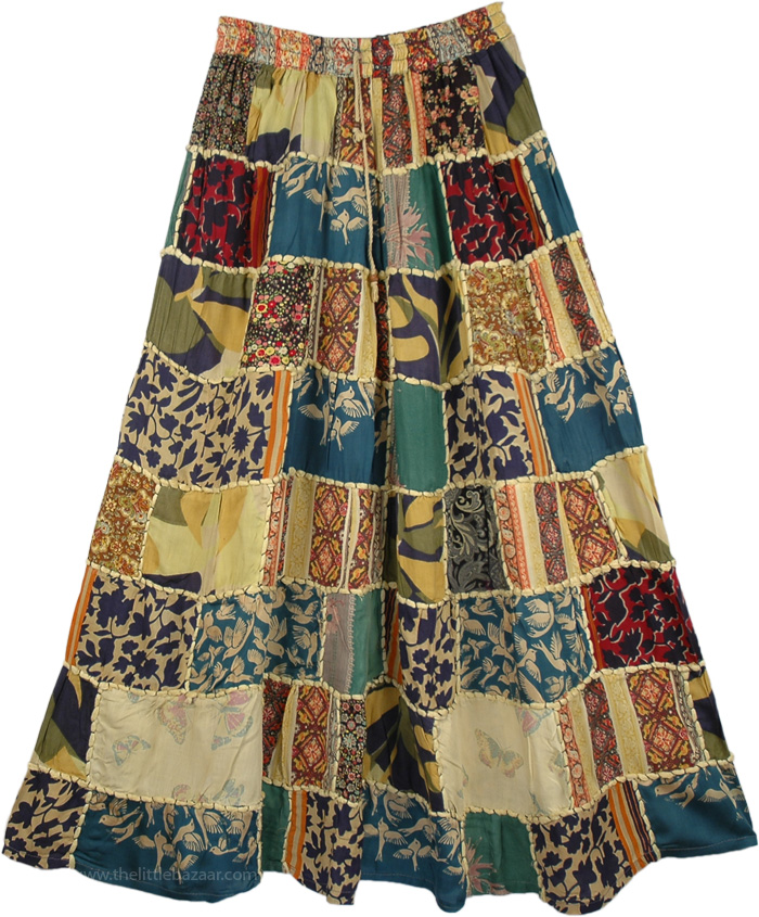 Designer Panel Gypsy Long Skirt