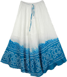 Blue Horizon Cotton Skirt