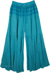 Blue Trousers Split Pant Skirt [4164]