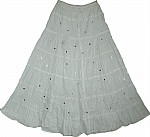 Summer Long Skirt with Sequins 