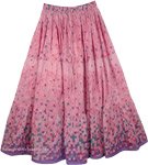 Careys Pink Easy Wear Long Skirt