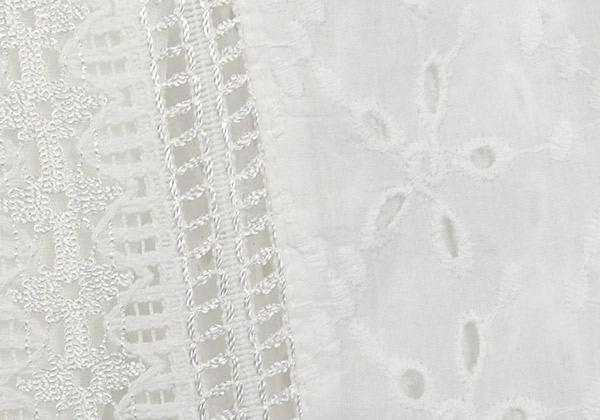 Eyelet Lace White Womens Pant