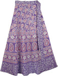 Lavender Purple Womens Wrap Skirt