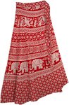 Guardsman Elephant Red Soft Wrap Skirt