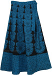 Blue Bayoux Long Tie Around Skirt