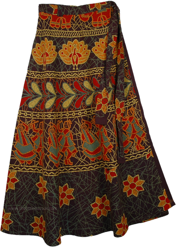 Eclipse Long Wrap Around Skirt