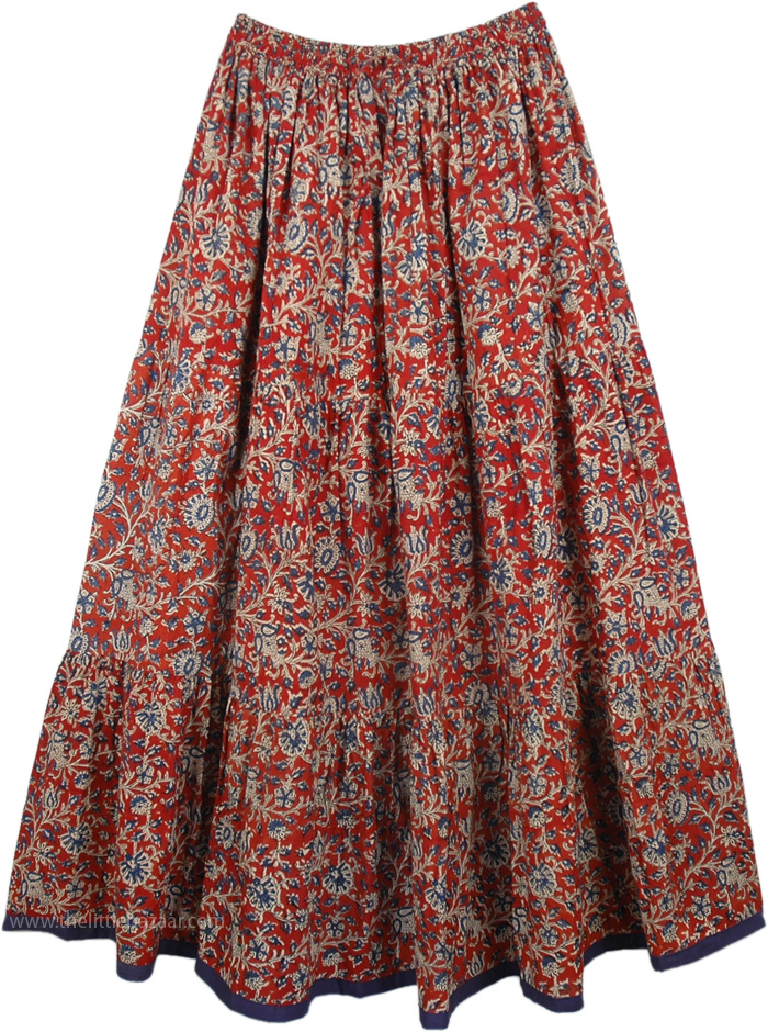 Peppy Tabasco Ethnic Summer Long Skirt | Printed