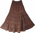Summer Long Skirt with Sequins