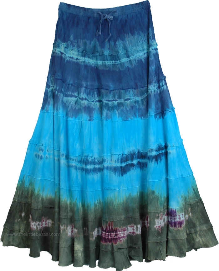 Calypso Tie Dye Layered Skirt XL size