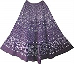 Boho Tie Dye Sequin Long Skirt 