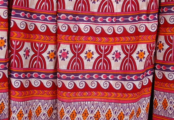 Fiery Boho Cotton Print Long Skirt