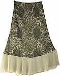 Animal Print Women`s Skirt