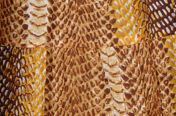 SnakeSkin Pattern Cotton Long Skirt