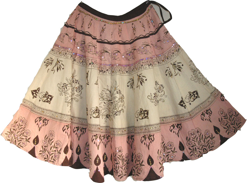 Pink Short Skirt w/ Sequins