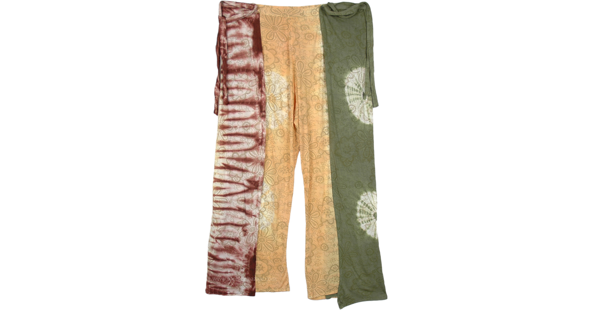 wrap around palazzo pants