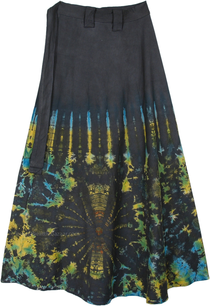 Summer Fireworks Petite Tie Dye Wrap Skirt