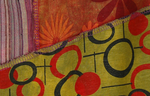 All Cotton Asymmetrical Banjara Patchwork Skirt