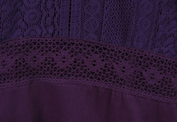 Honey Flower Lace Cotton Long Skirt